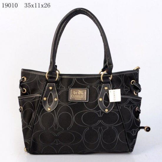 Coach Waverly In Monogram Large Black Totes DNA - Click Image to Close